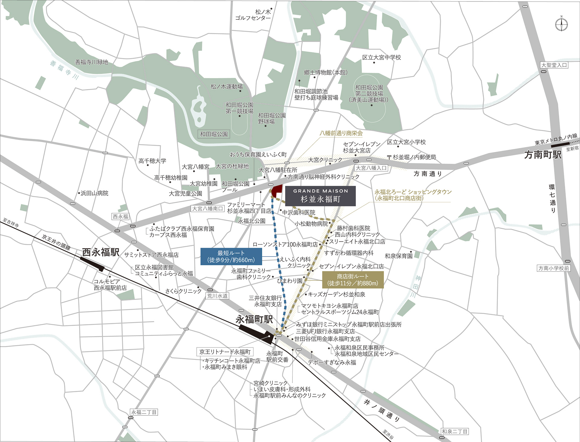 現地周辺マップ