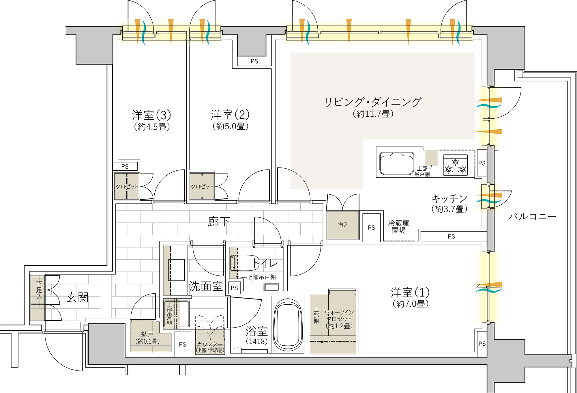 Fタイプ間取り