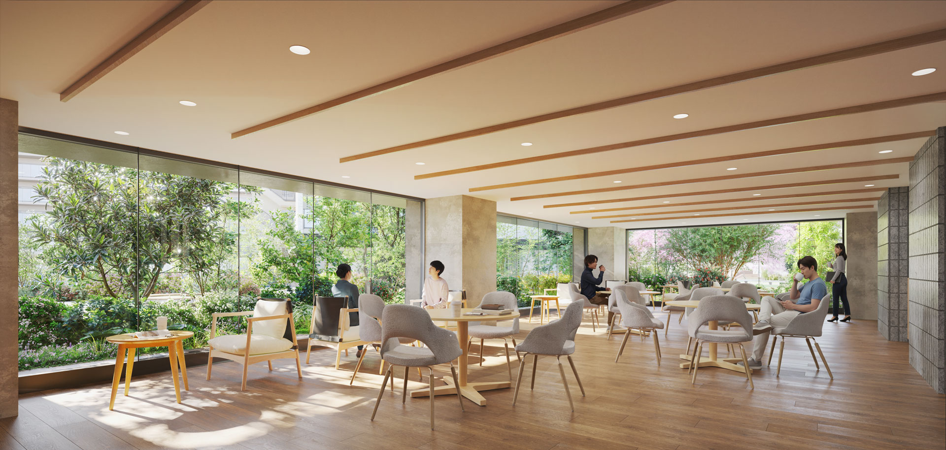 カフェラウンジ完成予想CG