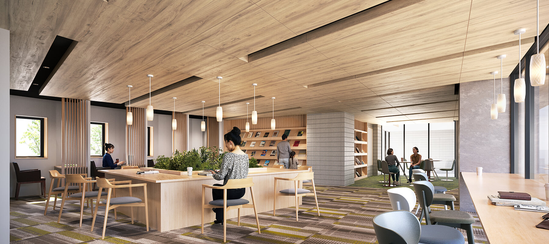 オープンライブラリー完成予想CG