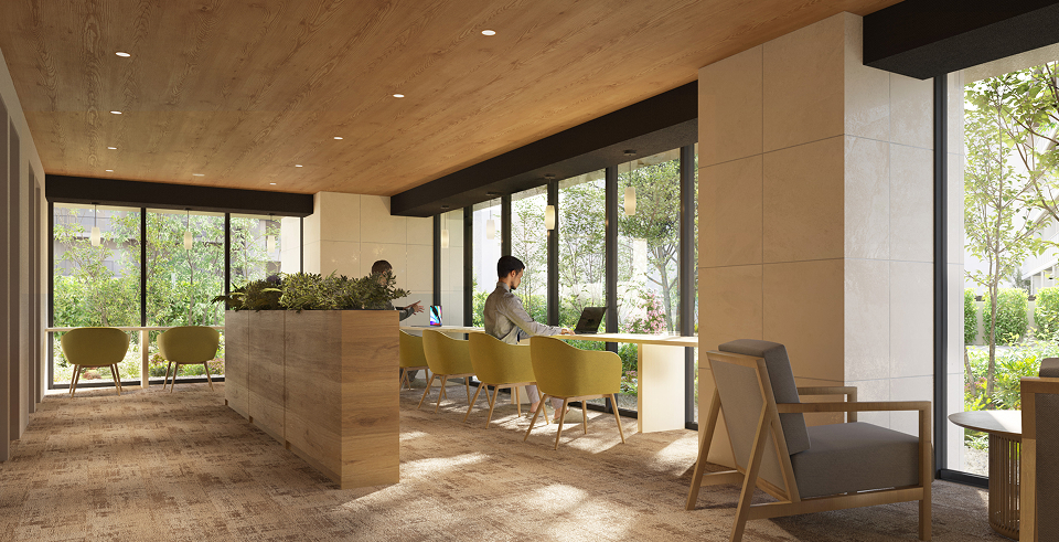 ワークラウンジ完成予想CG