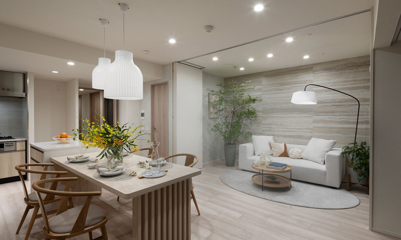 リビング・ダイニング・キッチン、洋室（2）