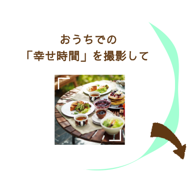 「おうちステキ時間」を撮影して