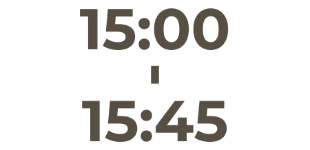 15:00〜15:45