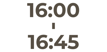 16:00〜16:45