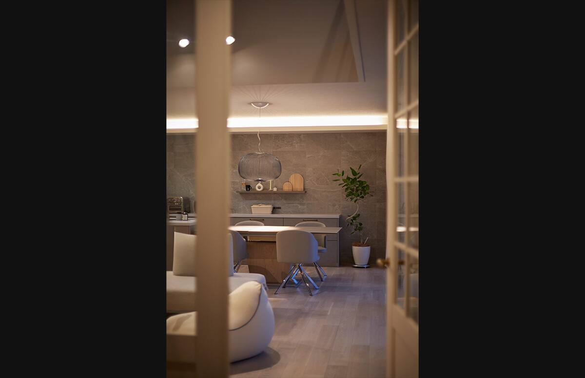 ガレージと中庭がもたらす落ち着きのある暮らし04