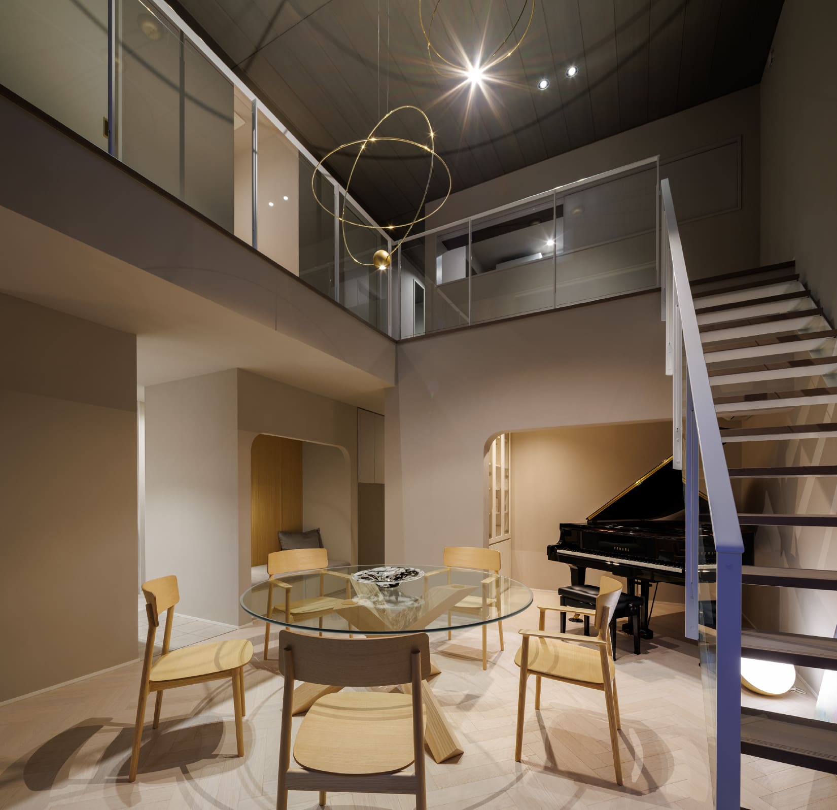 光と音が共鳴する邸宅