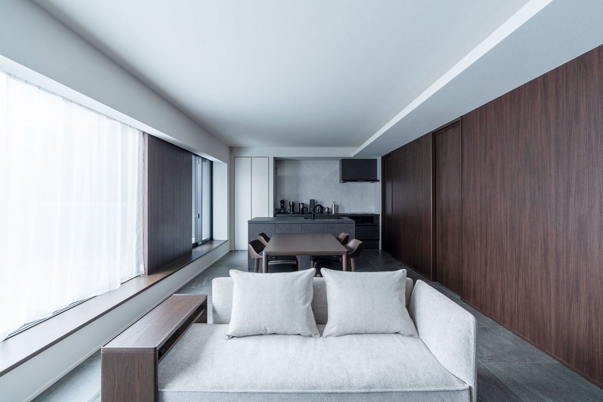 邸宅写真：静謐の住処 リビング 内観 写真