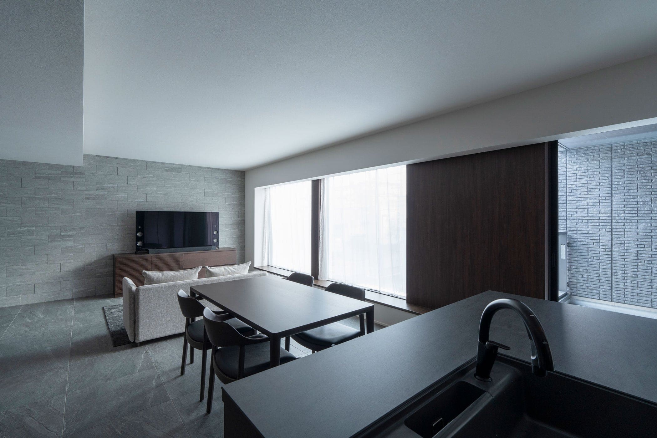 邸宅写真：静謐の住処 リビング 内観 写真