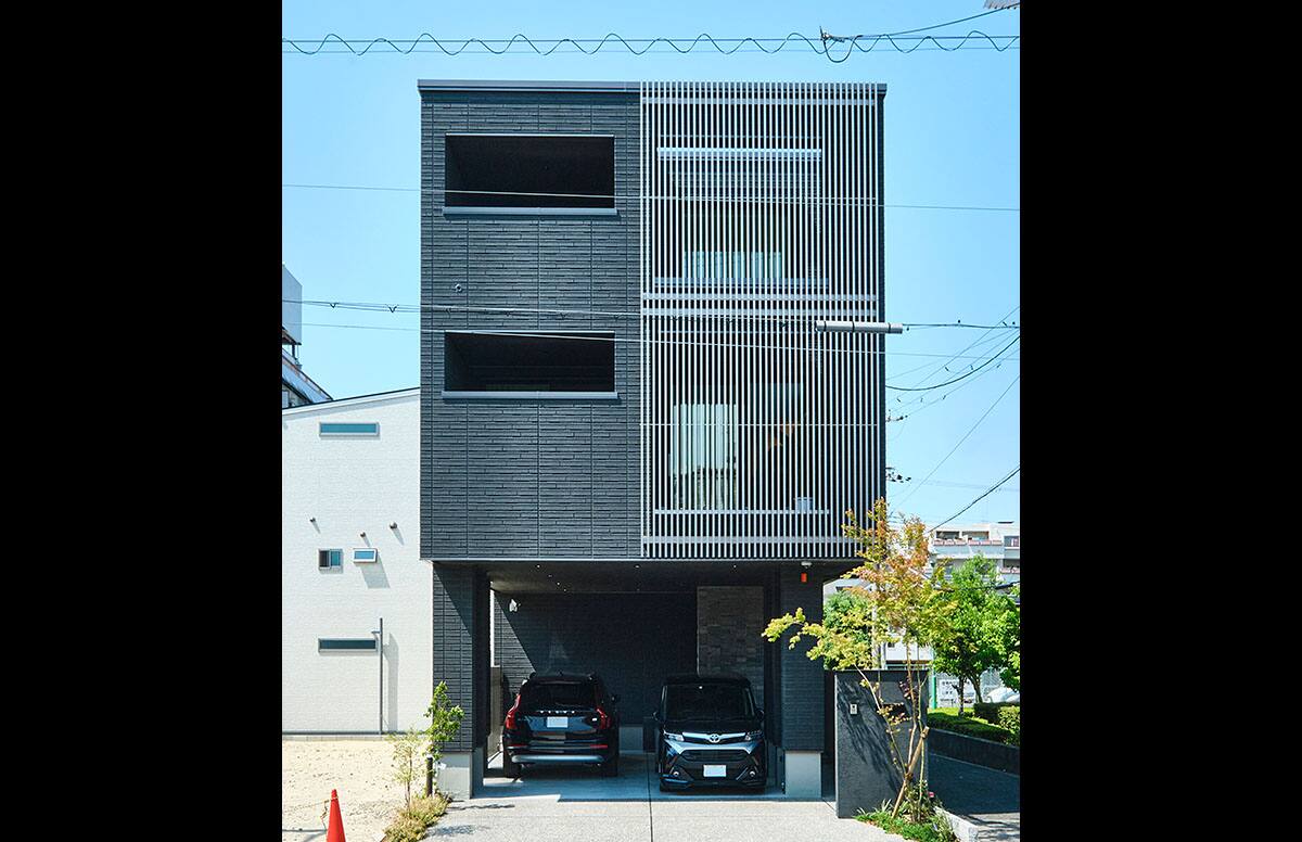 双吹き抜けの家01