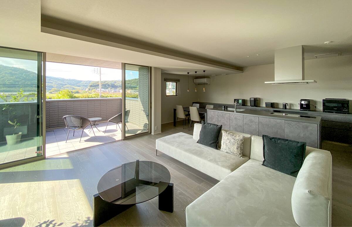 風光明媚の家　～山並みを取り込む～