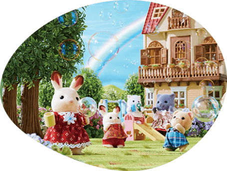 シルバニアファミリー ショコラウサギの女の子「フレア」のホーム