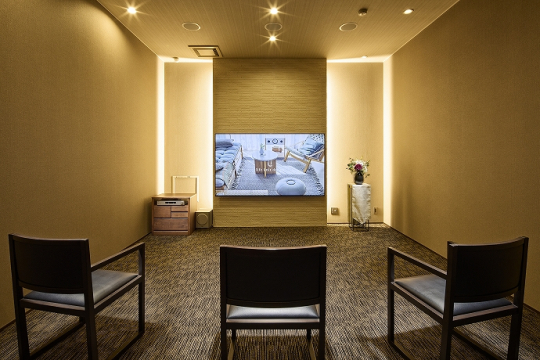 シアタールームの他に個室の打合せルーム6室をご用意。ゆっくりとお打合せができます。