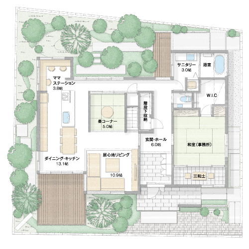 １階コンセプト間取り