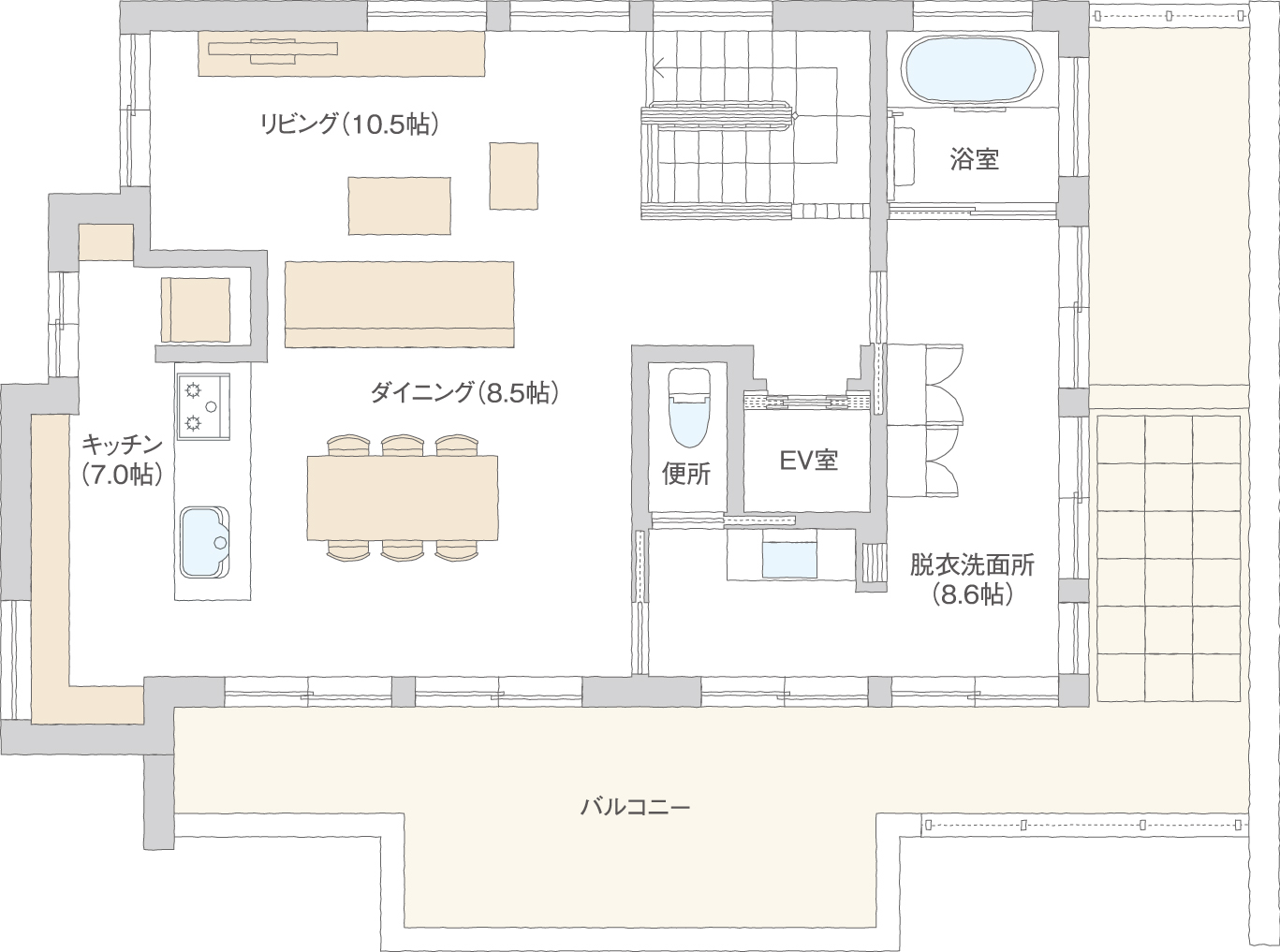 親世帯LDK間取り