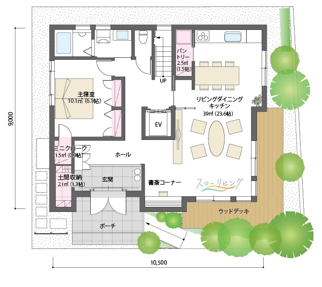 １階間取り