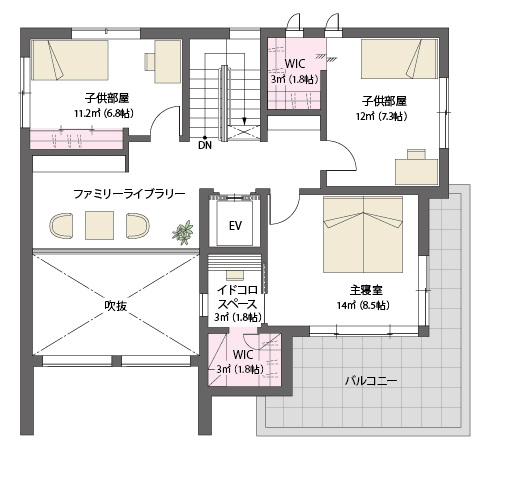 ３階間取り
