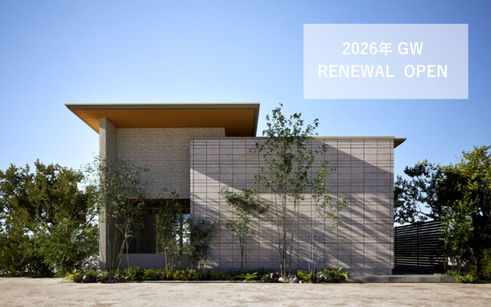 ダインコンクリート外壁、重厚感ある外観、ピットリビング、35帖LDK