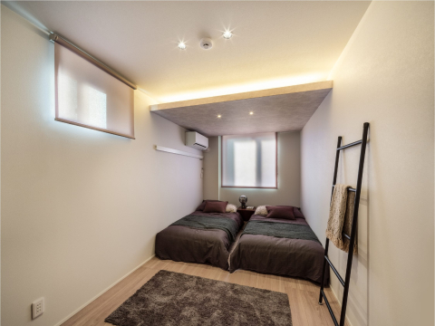 回遊性のある水回り動線。