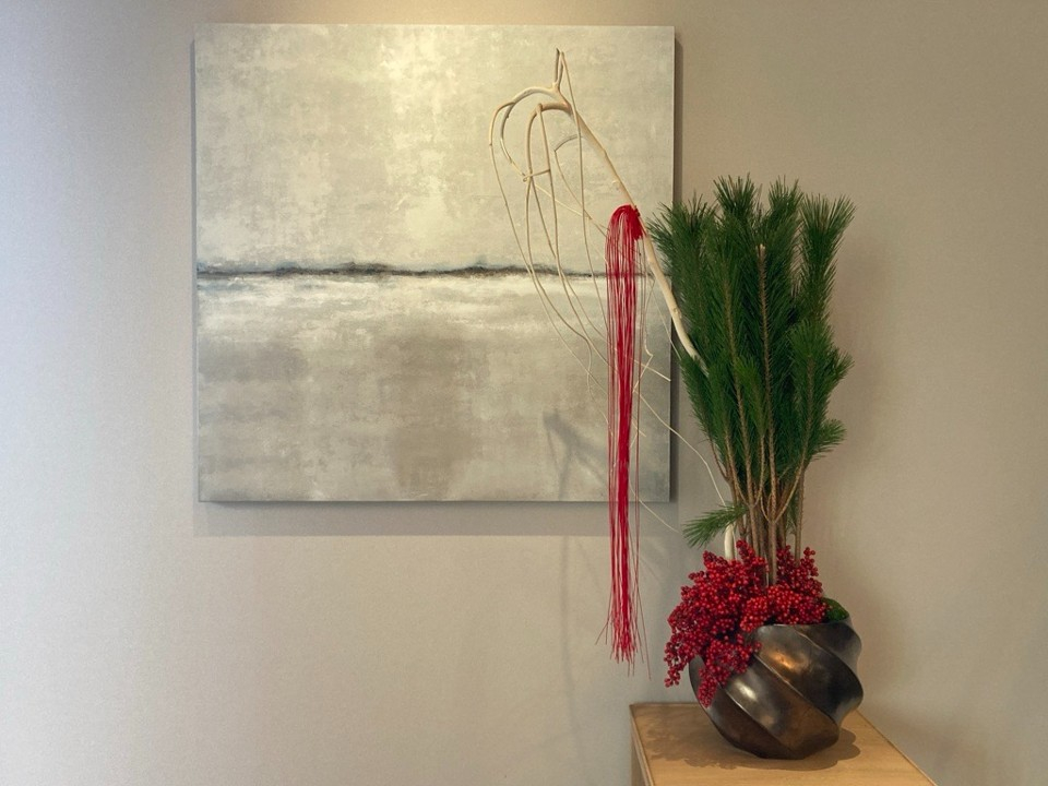 幸せが咲きますように、新年のしつらえ。