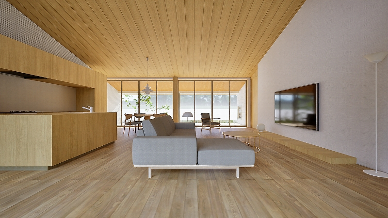 8ｍ×8mの圧倒的な大空間により生まれる
新たな住宅のかたち。