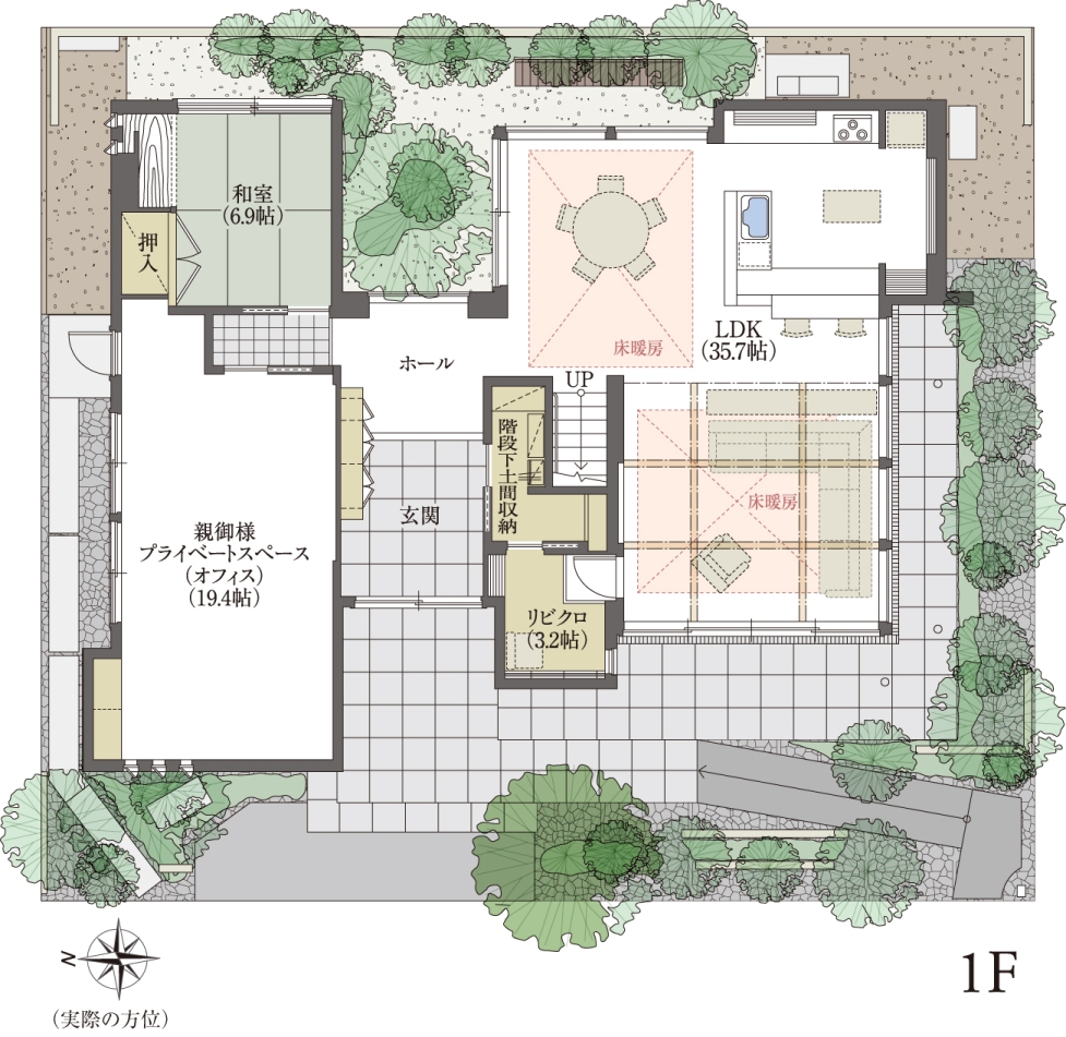 １階間取り