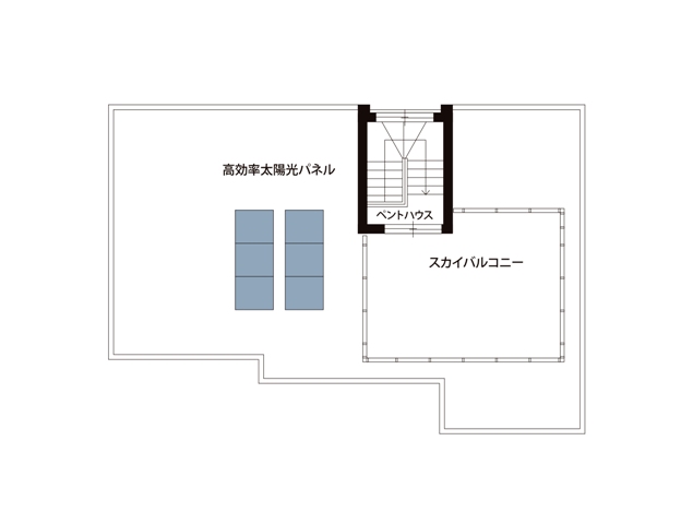 スカイバルコニー間取り