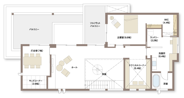 ２階の特徴間取り
