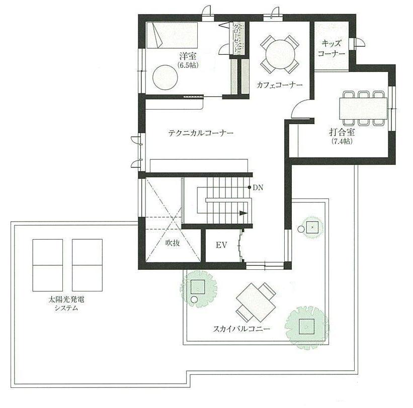 ２世帯の快適な暮らし間取り