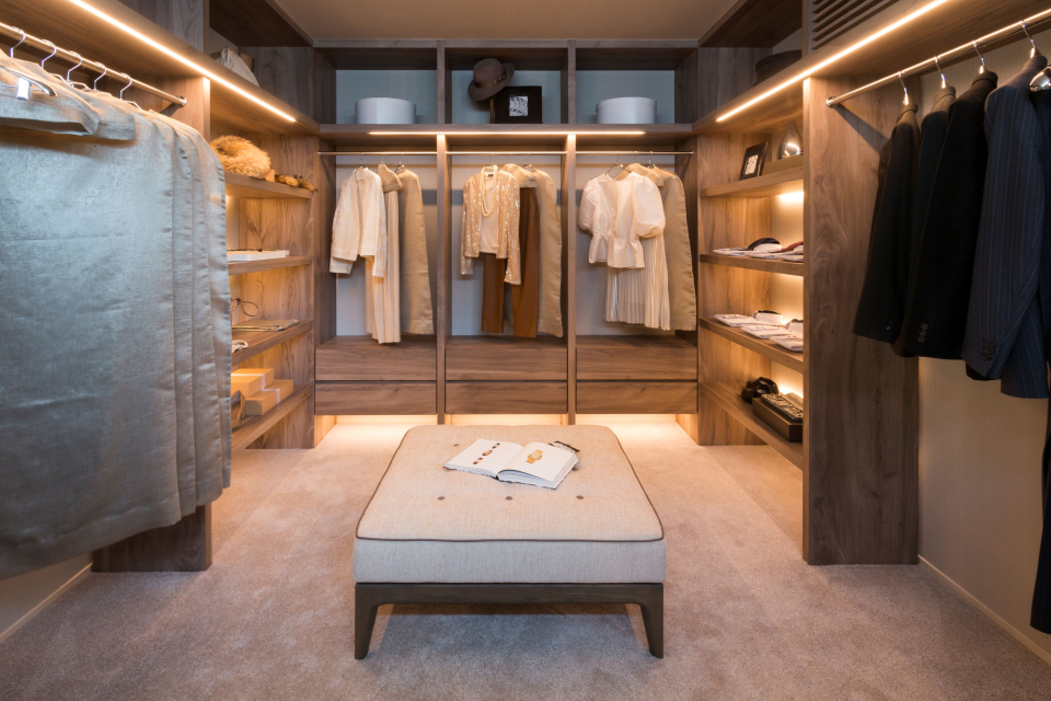 ブティックのようにコーディネートが楽しめるWICです。