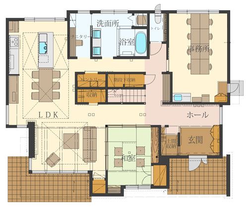 展示場コンセプト　1Ｆ間取り