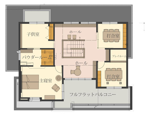 展示場コンセプト　2Ｆ間取り