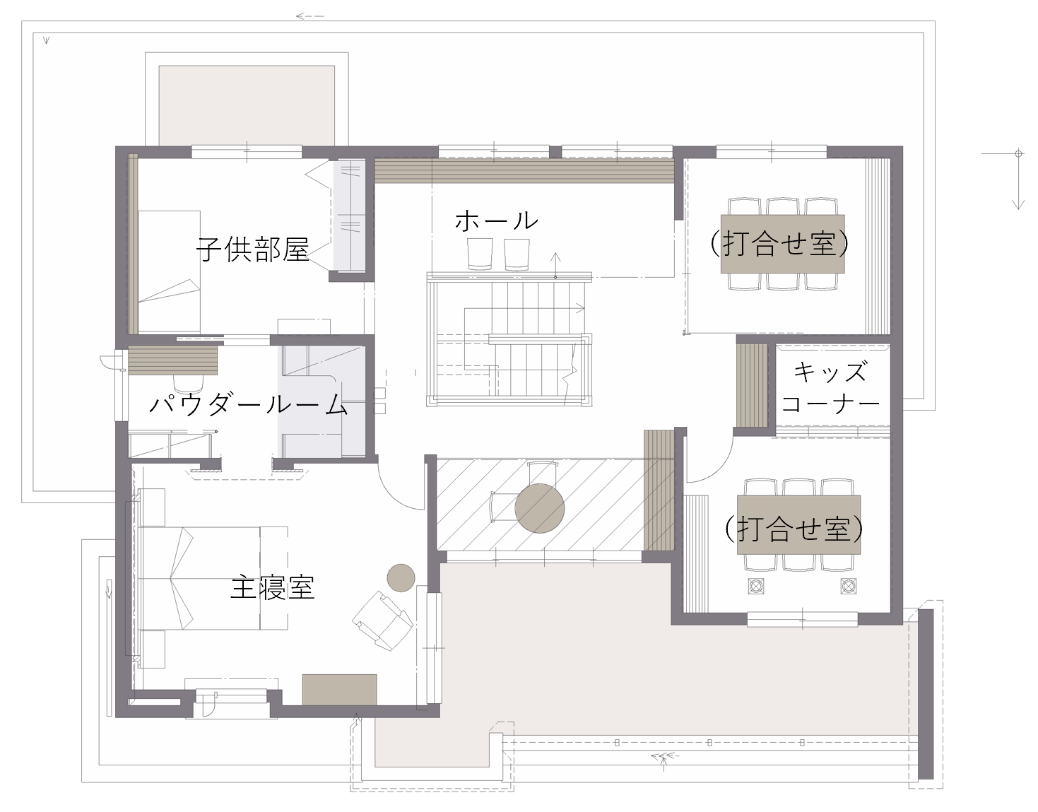 展示場コンセプト　2Ｆ間取り