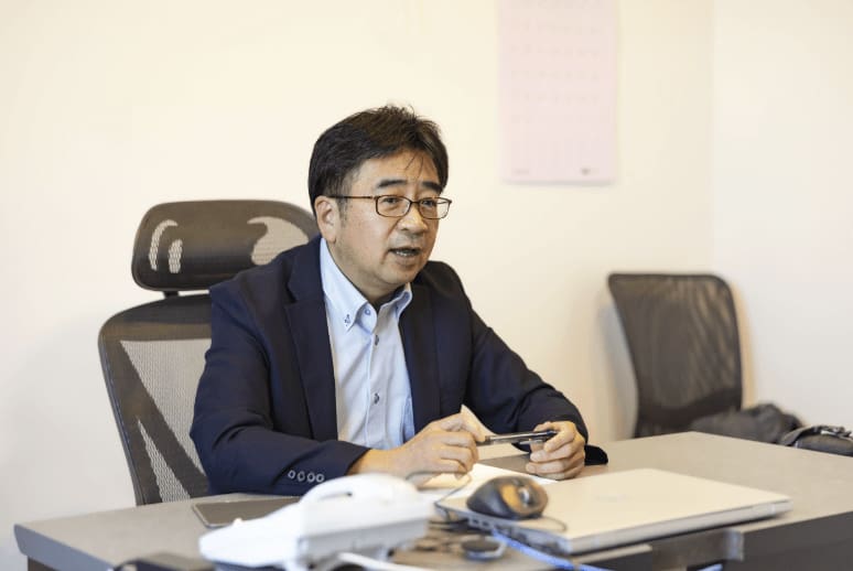㈱ケーブルネットおえ代表取締役の山内成仁氏