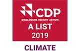 Included in CDP 2019 Climate Change A List
