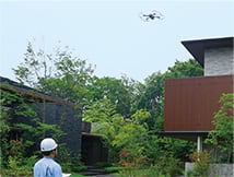 Semi-automatically controlled drone
