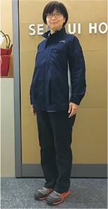 Maternity uniforms for engineering employees