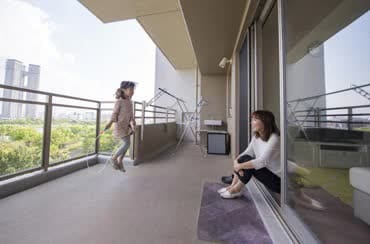 お子さまがのびのびと遊べるほど十分な広さ。