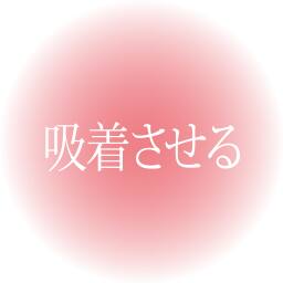 吸着させる