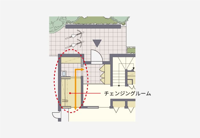 ＜図面＞玄関隣接シュークロタイプ