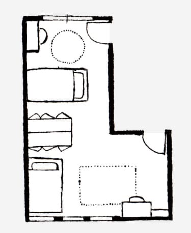 ＜図面＞ 自主性が身につくセミオープンなレイアウト。