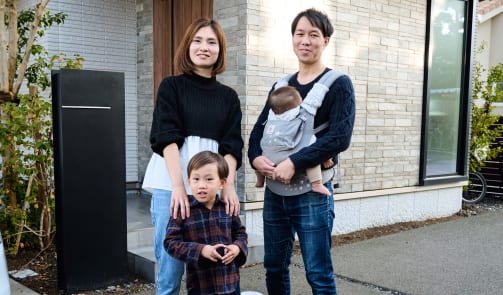 神奈川県在住　ご夫婦、子ども2人を持つK様の写真