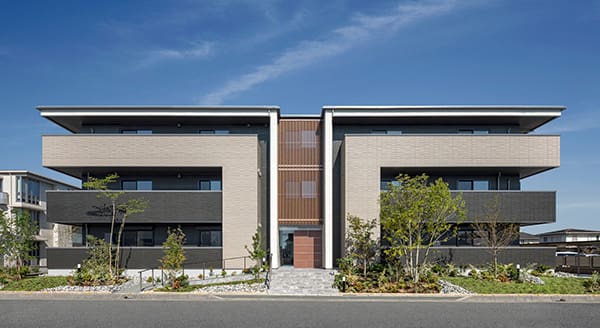 賃貸住宅の実例（１）高いデザイン性と付加価値で、街のシンボルとなる賃貸住宅